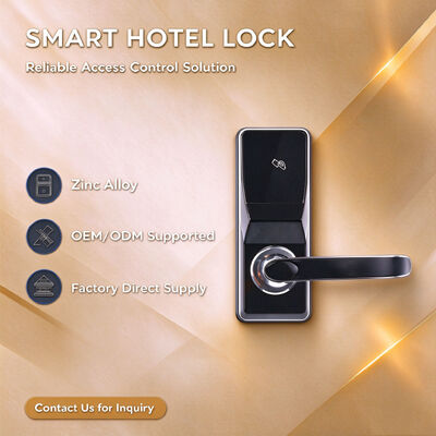 Hot Sale High Quality Zinc Alloy Material Waterproof and Rustproof Smart Hotel Lock with OEM and ODM Service