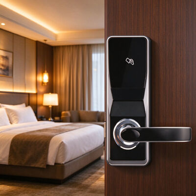 Zinc Alloy Material with 2 Years Warranty Waterproof and Rustproof Smart Hotel Lock Opera Certified
