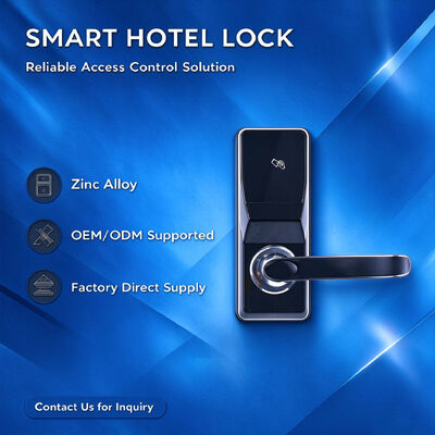 High Quality Waterproof and Rustproof Zinc Alloy Material with 2 Years Warranty Smart Hotel Lock Opera Certified