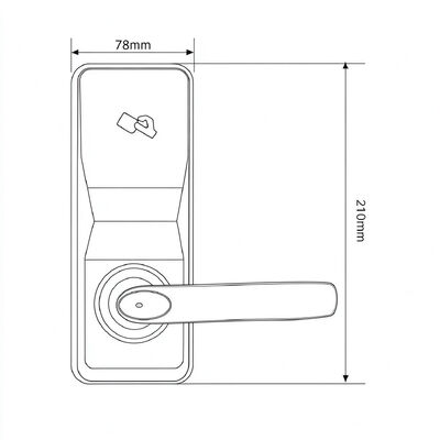 High Quality Waterproof and Rustproof Zinc Alloy Material with 2 Years Warranty Smart Hotel Lock Opera Certified