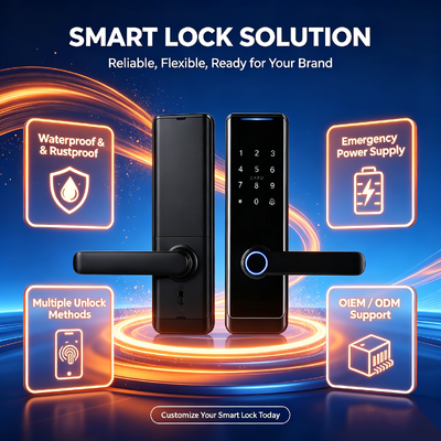 Factory Direct Supply Aluminum Alloy Smart Lock Fingerprint Password Tuya App Access Control Lock for Wooden Door 518