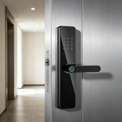 New Design High Quality Aluminum Alloy Access Lock Fingerprint Password Tuya App Smart Lock for Wooden Door 551