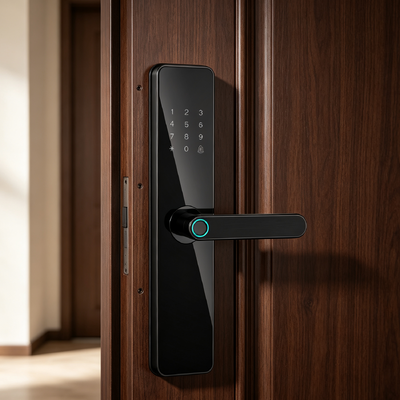 New Design High Quality Aluminum Alloy Access Lock Fingerprint Password Tuya App Smart Lock for Wooden Door 551