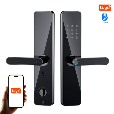 High Quality Factory Direct Supply Aluminum Alloy Digital Lock Fingerprint Password Tuya App Smart Lock for Wooden Door 551