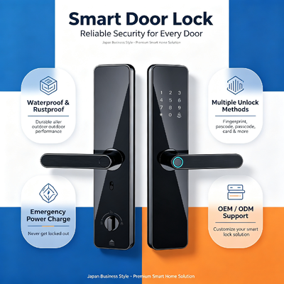 Factory Direct Supply High Quality Aluminum Alloy Smart Lock Fingerprint Password Tuya App Home Security Lock for Entry Wooden Door 551