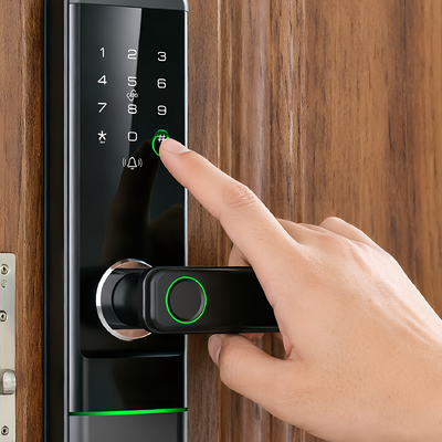 Best Selling New Design Durable Aluminum Alloy Smart Lock Fingerprint Password Tuya App Remote Control Digital Lock for House Apartment Entry Door 596