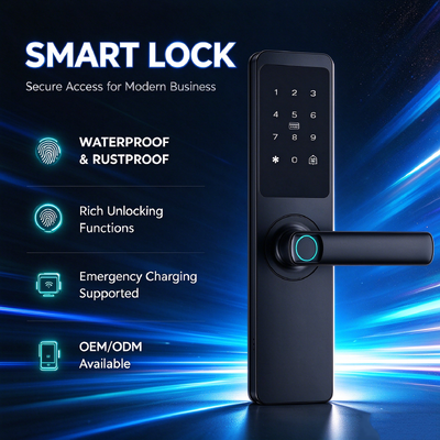Durable Reliable Manufacturer High Quality Aluminum Alloy Entry Smart Lock Fingerprint Password Tuya App Remote Control Electronic Lock for Apartment 561