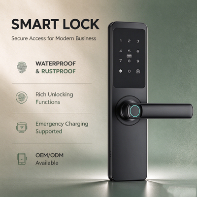 Durable Manufacturer Factory Direct Supply Aluminum Alloy Home Entry Smart Lock Fingerprint Password Tuya App Keyless Remote Control Lock for House 561