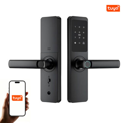 Reliable New Design Manufacturer High Quality Aluminum Alloy Front Home Security Lock Fingerprint Password Tuya App Keyless Access Lock for Apartment Entry 561