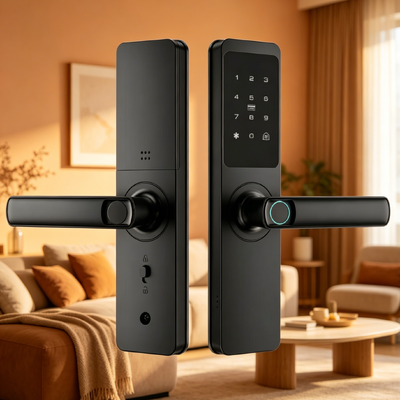Reliable New Design Manufacturer High Quality Aluminum Alloy Front Home Security Lock Fingerprint Password Tuya App Keyless Access Lock for Apartment Entry 561
