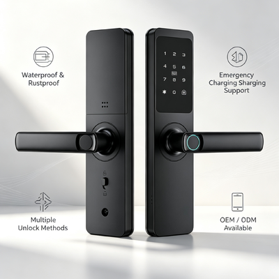 Premium Grade High Quality Factory Direct Supply Manufacturer Aluminum Alloy Apartment Security Electronic Lock Fingerprint Password Tuya App Anti Peep Keyless Lock 561