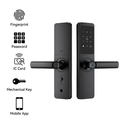 Premium Grade High Quality Factory Direct Supply Manufacturer Aluminum Alloy Apartment Security Electronic Lock Fingerprint Password Tuya App Anti Peep Keyless Lock 561