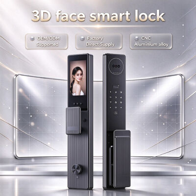 Reliable Manufacturer CNC Aluminum Alloy Material 3D Face Unlock Smart Digital Lock for Home Use