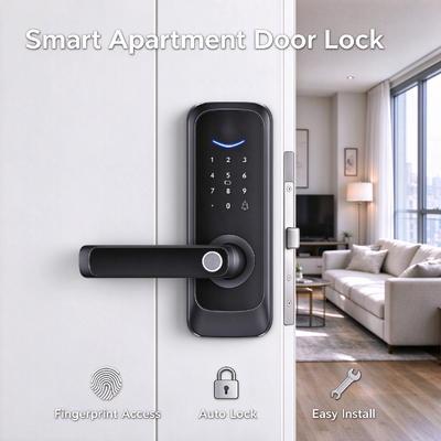 ELA Hot Fingerprint Password RFID Card Smart Door Lock for Apartment Home  Wood Door