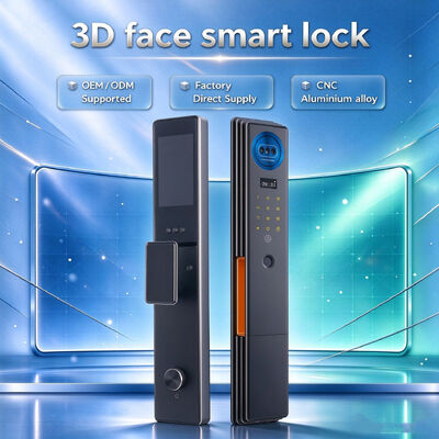Reliable Manufacturer CNC Aluminum Alloy Material 3D Face Smart Digital Lock with Multiple functions for Home Use