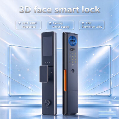 Trending and Hot Sale CNC Aluminum Alloy Material 3D Face Smart Digital Lock with Multiple Functions for Home Use