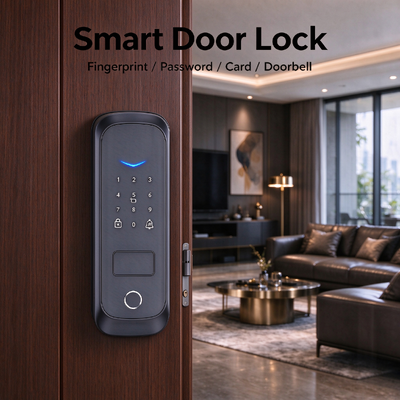 ELA Best Price Electronic Smart Door Lock Fingerprint Password for Apartment