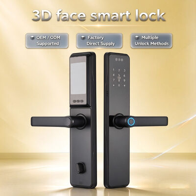 Factory Direct Multi-functional Aluminum Alloy Material 3D Face Unlock Smart Digital Lock for Home Use