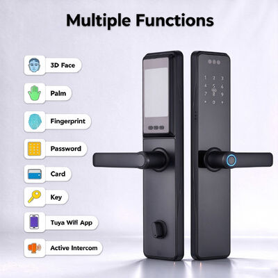 Factory Direct Multi-functional Aluminum Alloy Material 3D Face Unlock Smart Digital Lock for Home Use