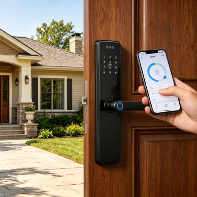 Factory Direct Multi-functional Aluminum Alloy Material 3D Face Unlock Smart Digital Lock for Home Use