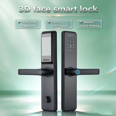 Stable Supply Multi-functional Aluminum Alloy Material 3D Face Unlock Smart Digital Lock for Home Use