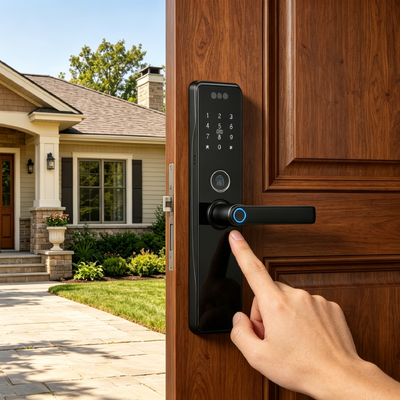Stable Supply Multi-functional Aluminum Alloy Material 3D Face Unlock Smart Digital Lock for Home Use