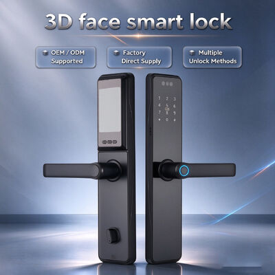 Factory Direct Multi-functional Aluminum Alloy Material 3D Face Unlock Smart Digital Lock for Home Use