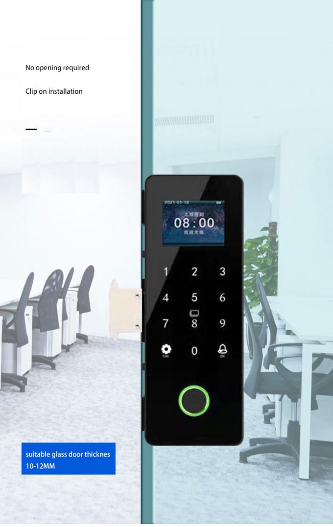 Smart Lock For Sliding Door Frame Frameless Sliding Door Smart Lock / Glass Door Mortise Lock